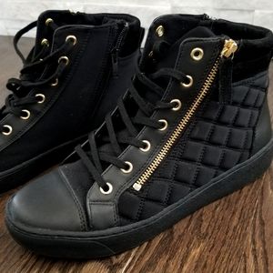 High Top Black Casual Sneakers